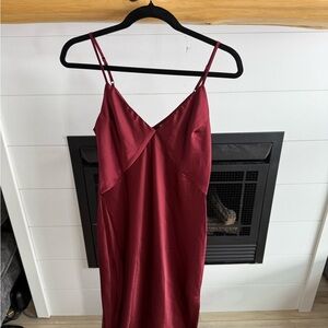 a new day Rich Burgundy Slip Dress